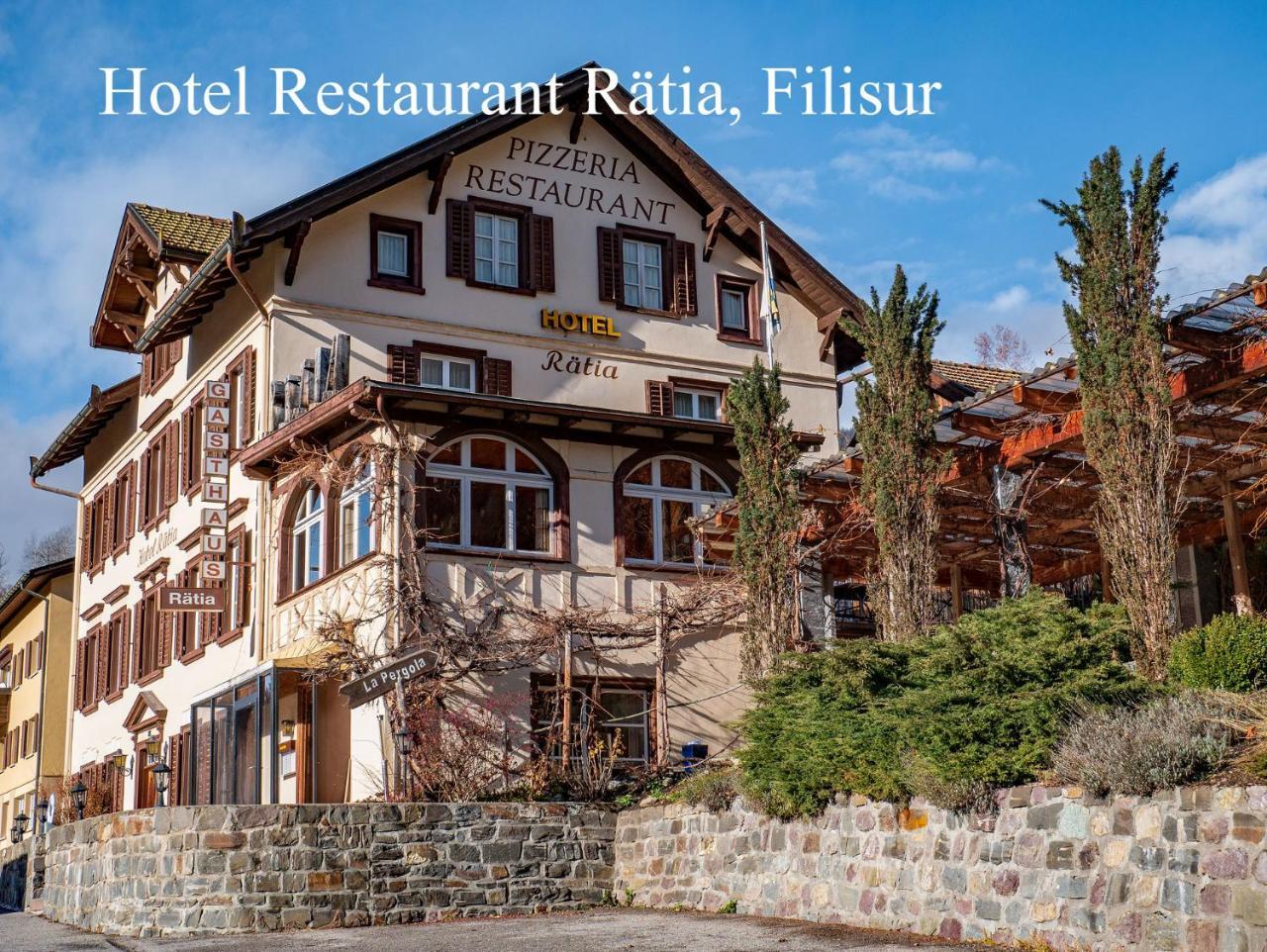 Hotel Restaurant Rätia Filisur Exteriör bild